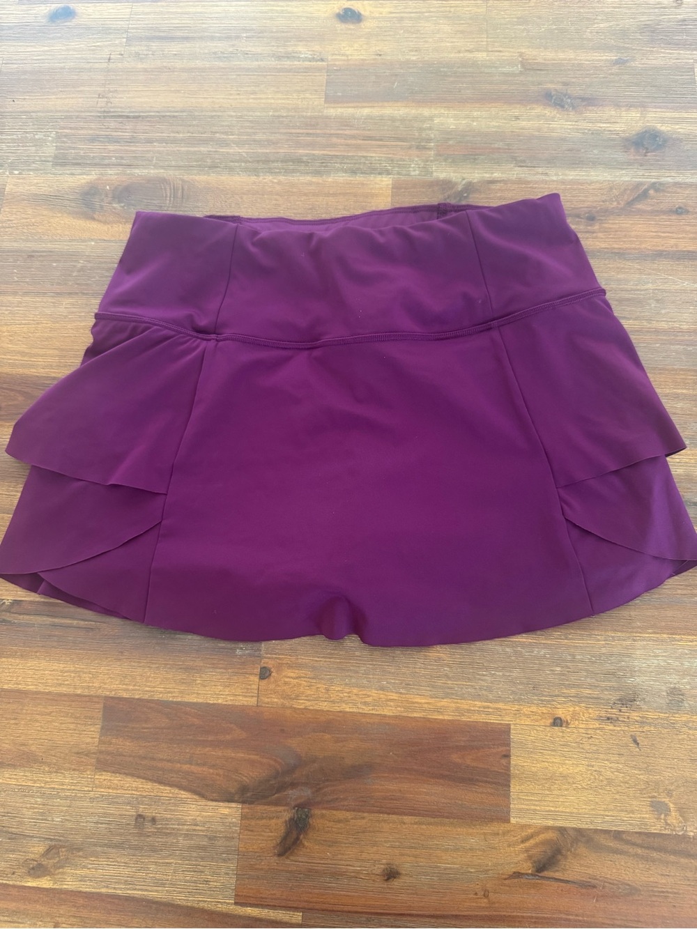 Athleta Plum Ruffle Tennis Skort